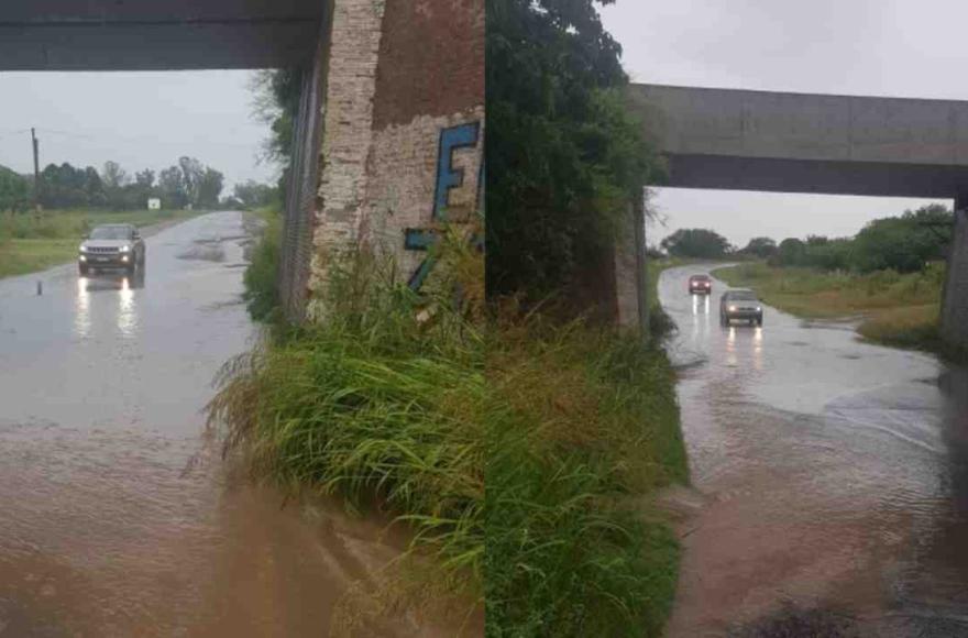 Ramallo: Cortada ruta 51 por acumulación de agua