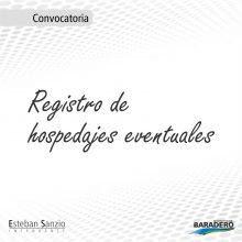 Convocatoria para el Registro de Hospedajes Eventuales