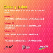 Talleres de verano gratuitos en la Casa de las Juventudes