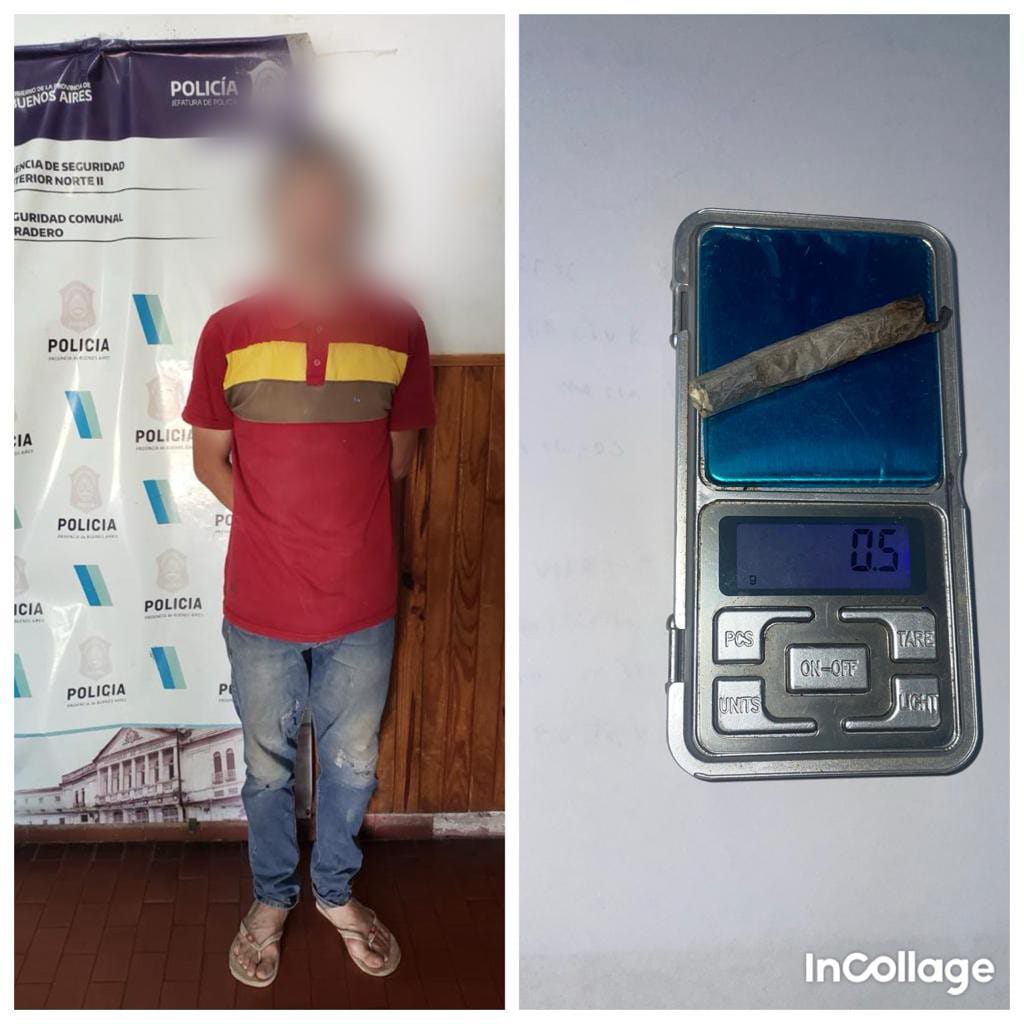 Un aprehendido por tenencia de marihuana