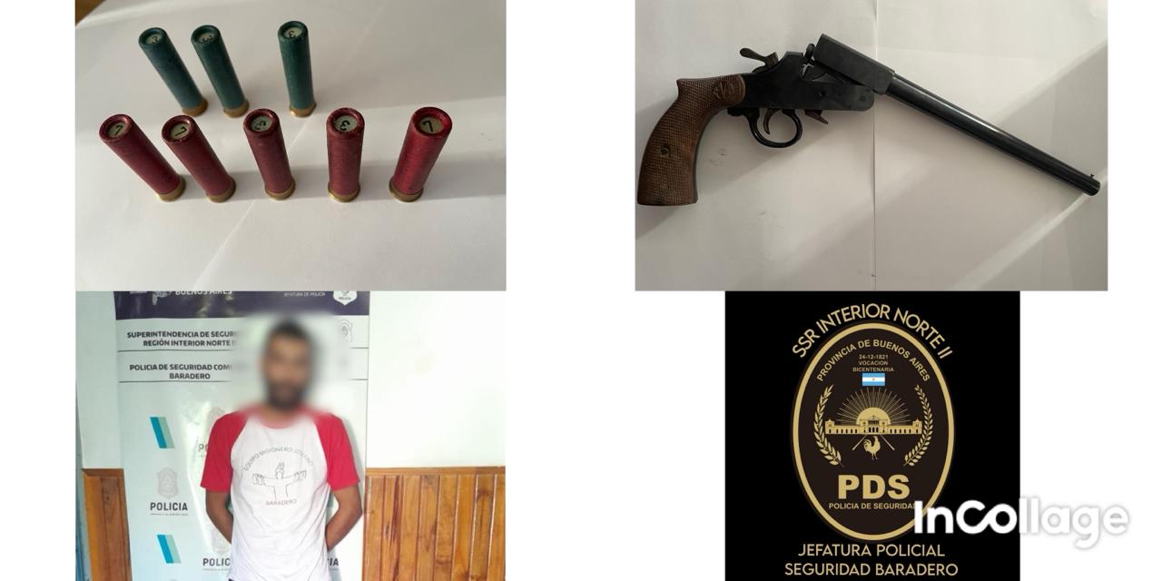 Aprehendieron a un hombre con un arma de fuego