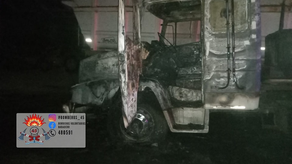 Incendio de un camión
