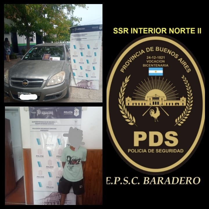 Recuperan un vehículo robado: un aprehendido