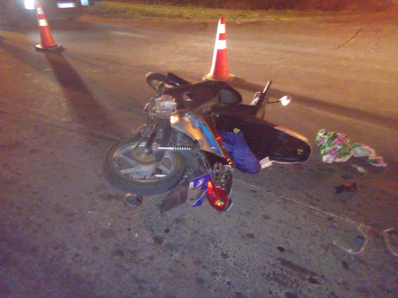 choque entre dos motos: un muerto