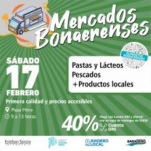 Se viene una edición de Mercados Bonaerenses en la Plaza Mitre