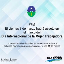 Día Internacional de la Mujer: asueto para la administración pública municipal