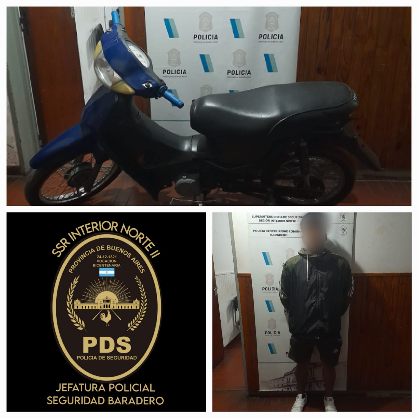 Aprehenden a un hombre que circulaba en una moto con el motor y cuadro suprimido