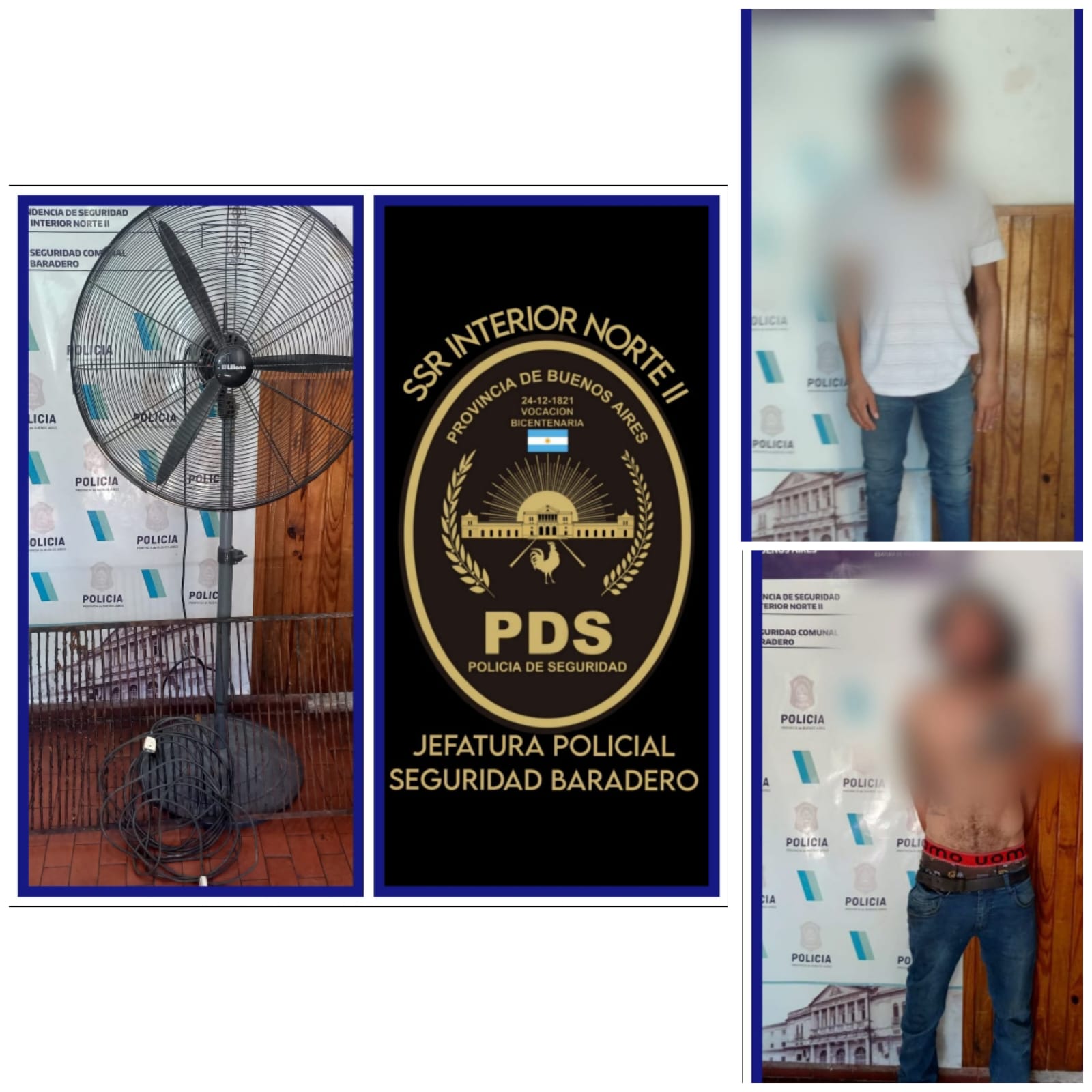 Dos aprehendidos por vandalismo en la Capilla Medalla Milagrosa