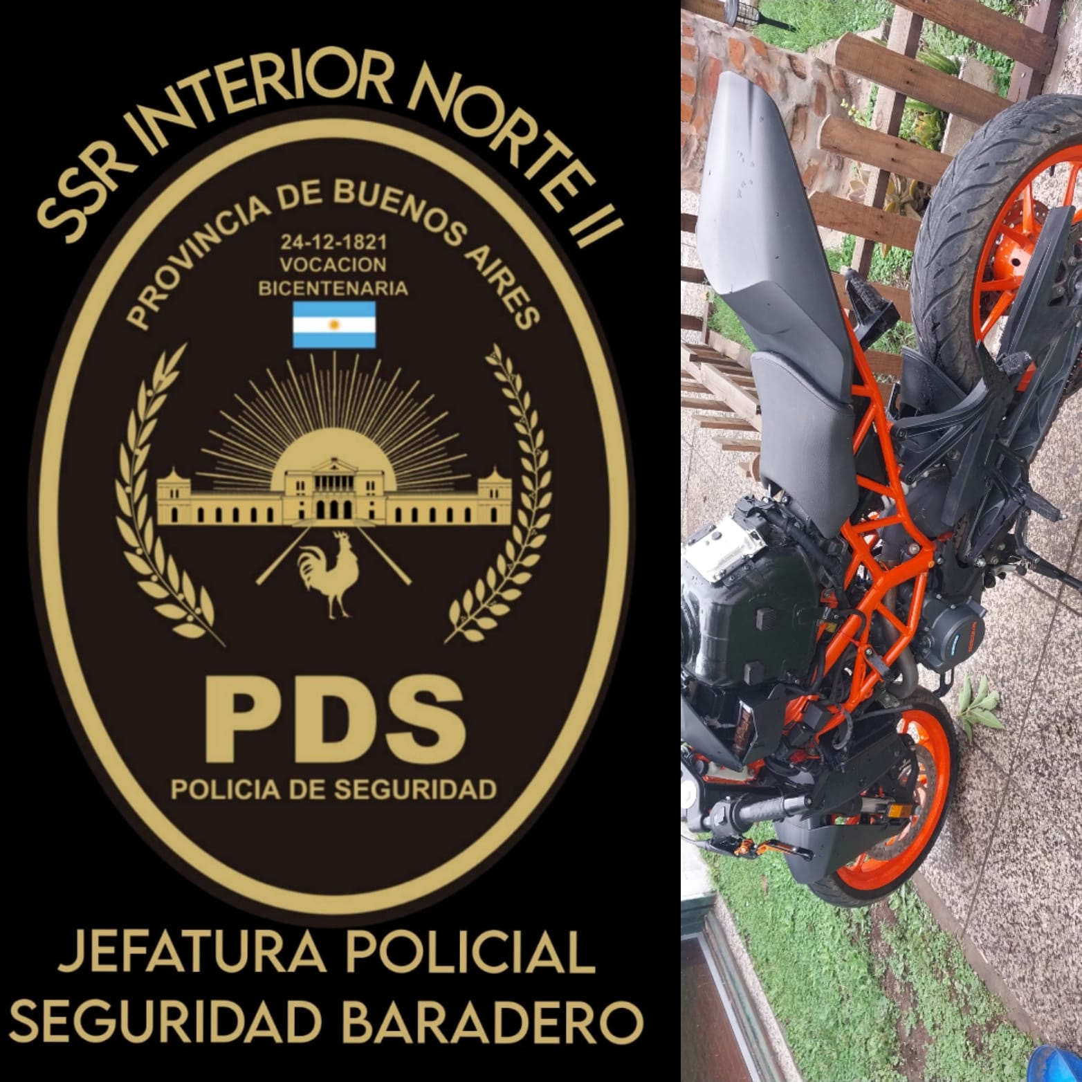 Identifican moto con pedido de secuestro activo