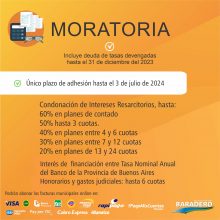 Moratoria 2024: Ya está habilitada la adhesión al Plan de Regulación de Deudas Tributarias Municipales