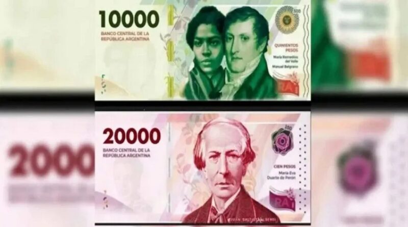 Cuándo estarán en circulación los nuevos billetes de $10.000 y $20.000
