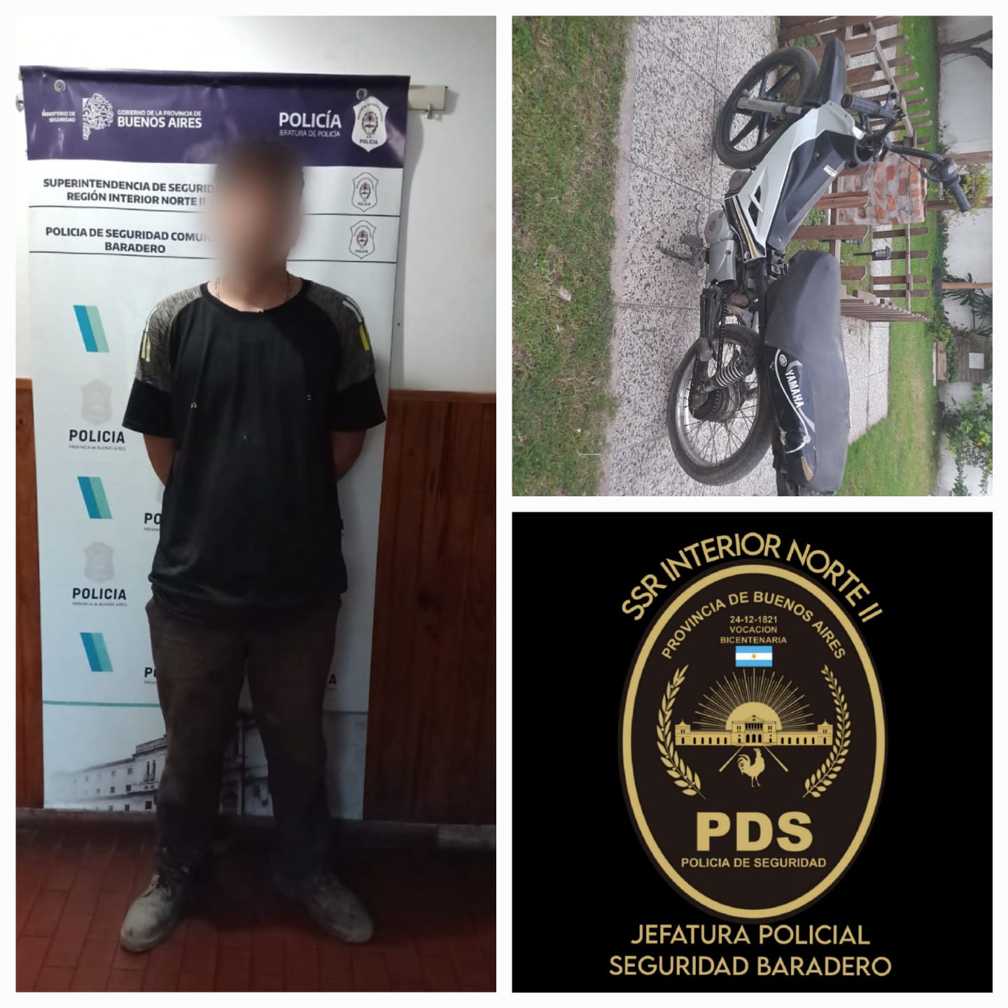 Aprehenden a un joven con una moto con partes de distintas marcas