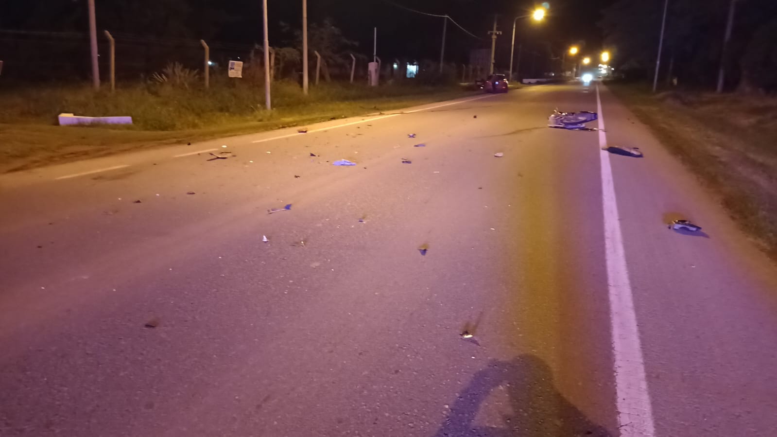 Choque entre auto y moto