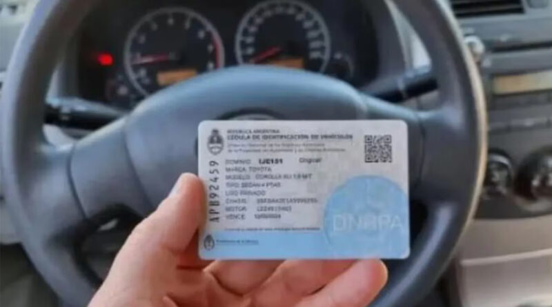 Ya no es necesaria la cédula azul para manejar un auto que no es propio