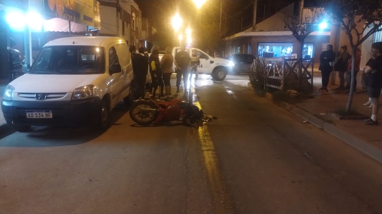 Choque entre dos motos