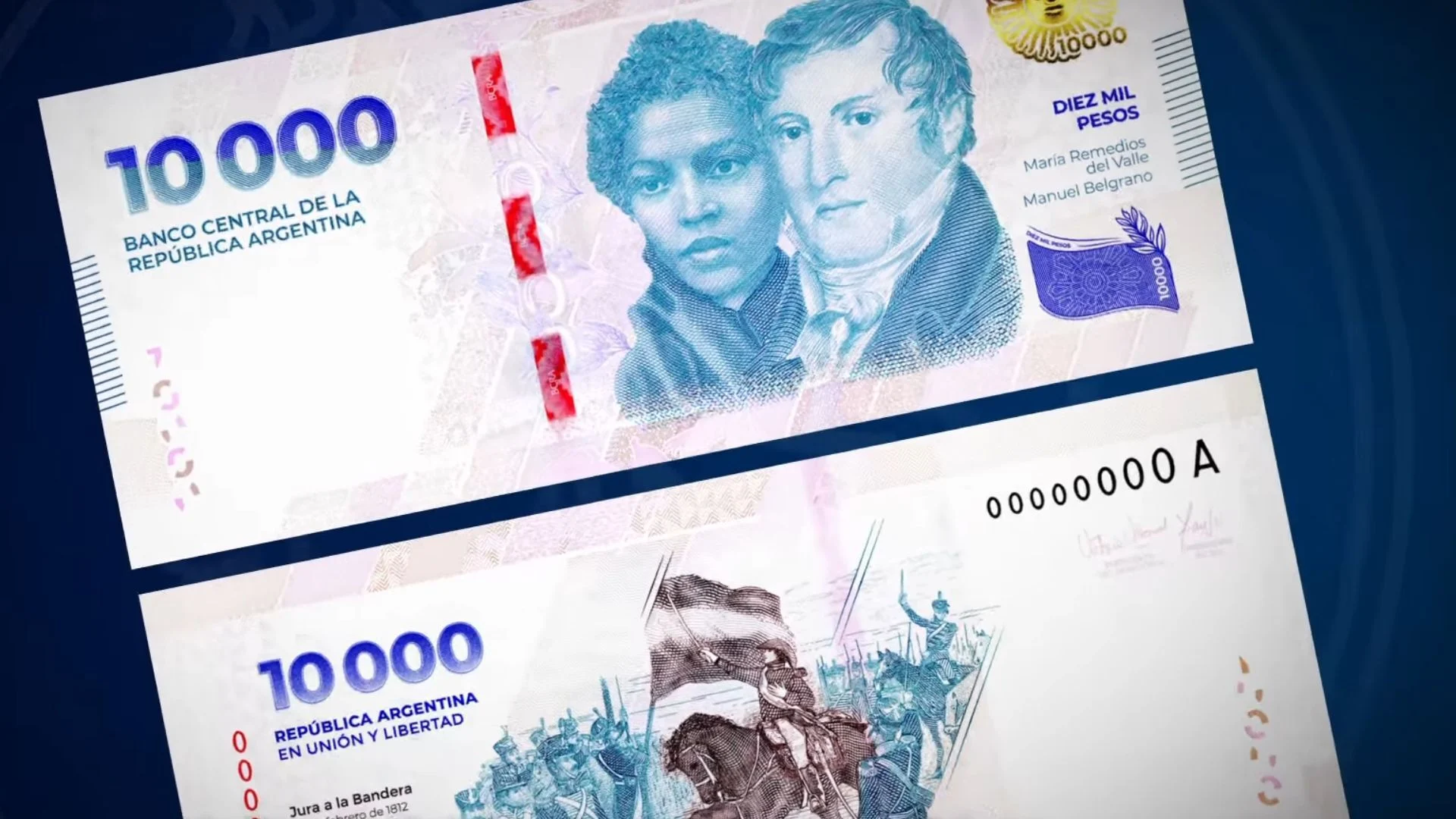 Cómo es el nuevo billete de 10.000 pesos y qué medidas de seguridad tiene