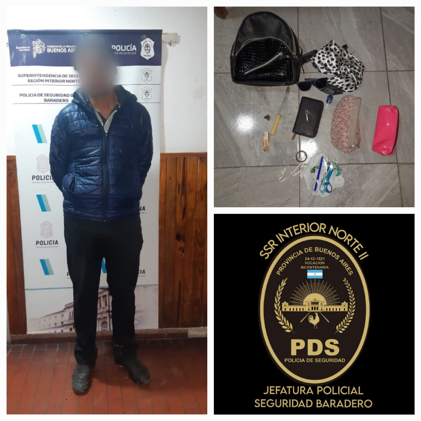 Un aprehendido por robar una mochila en el CEJUPEBA