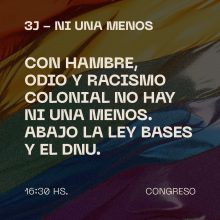 NI UNA MENOS CONVOCA AL CONGRESO