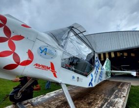 El primer avión eléctrico desarrollado en una universidad pública