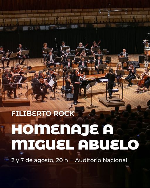 Miguel Abuelo por la Orquesta Nacional de Música Argentina