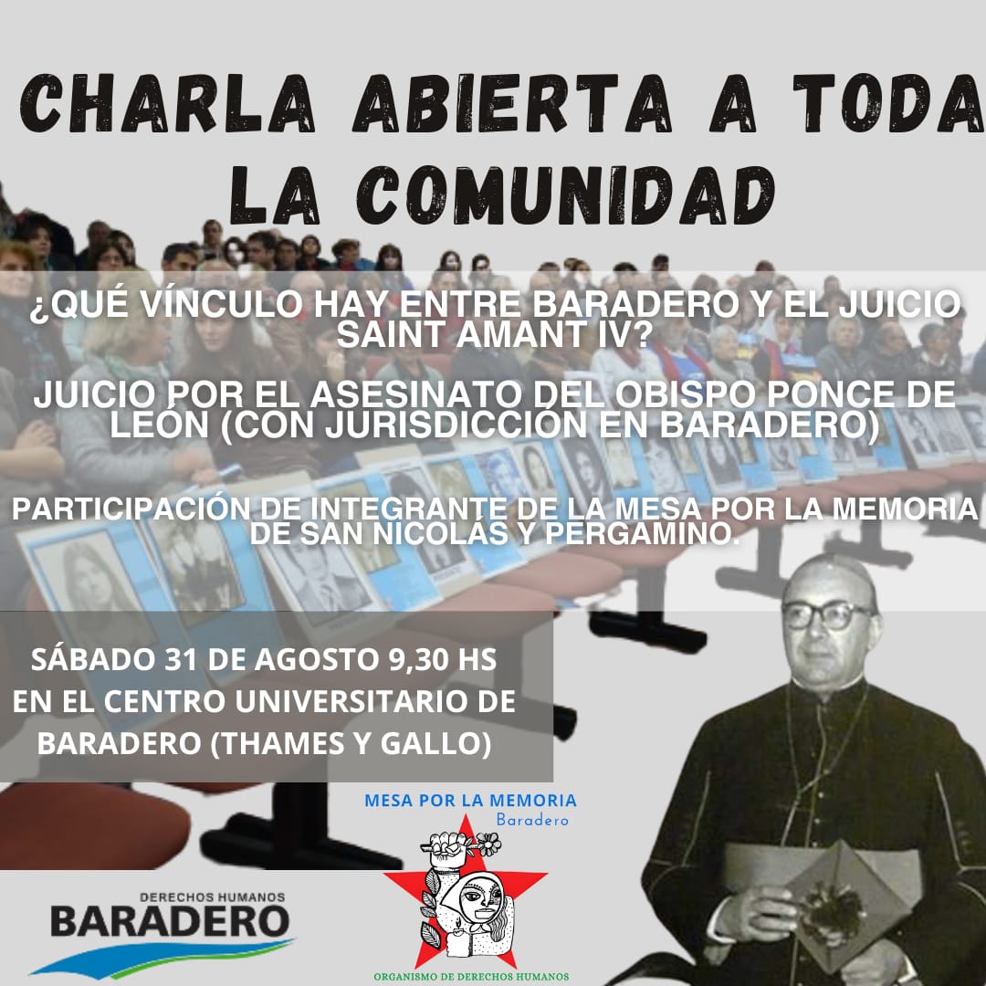 Mesa por la Memoria – Charla abierta a toda la comunidad