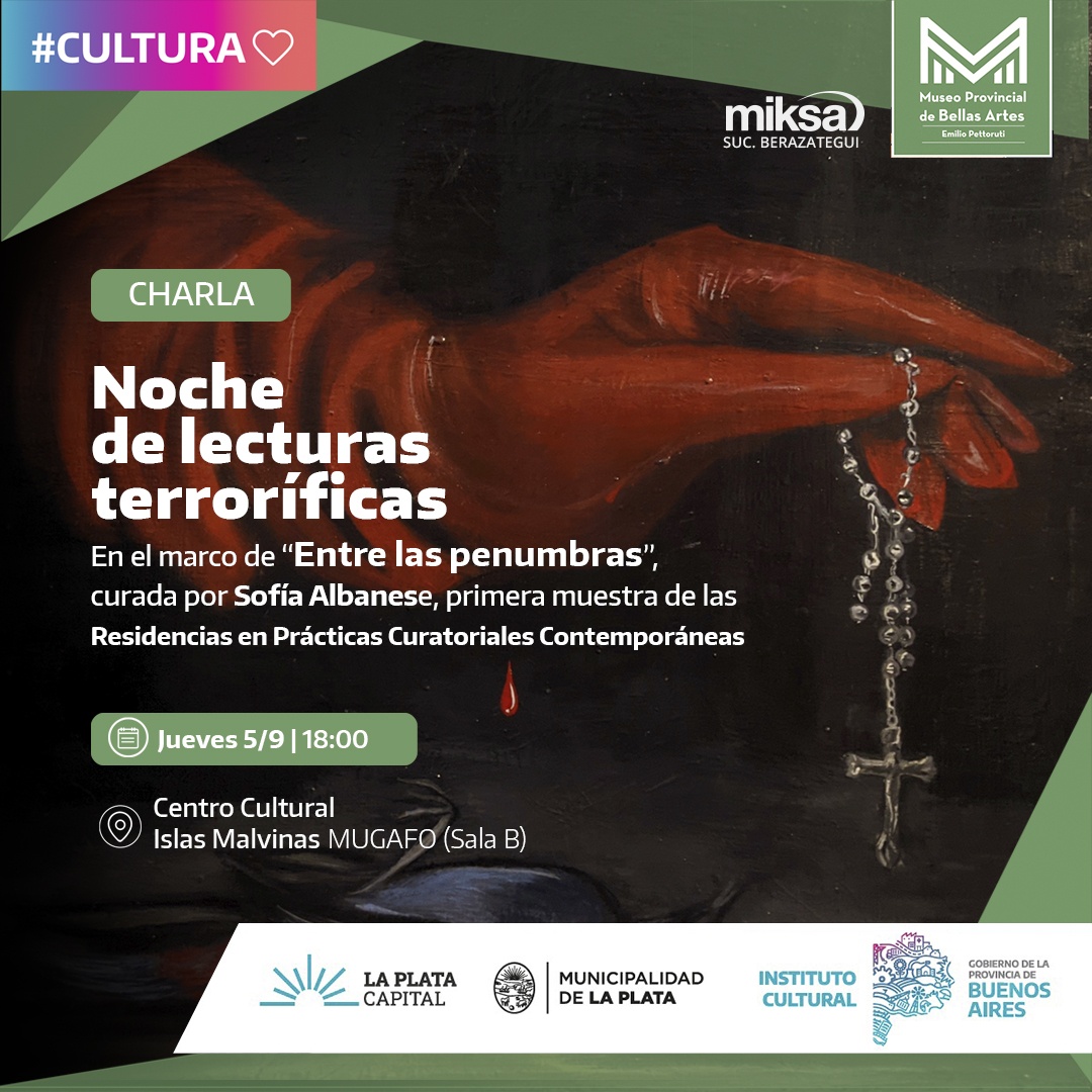 Agenda semanal- Se trata de una activación de la muestra “Entre las penumbras” que se expone en el Centro Cultural Islas Malvinas de La Plata. Con entrada libre y gratuita.