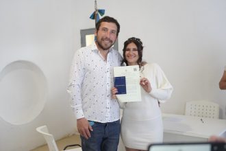Se llevó adelante el primer casamiento en Portela