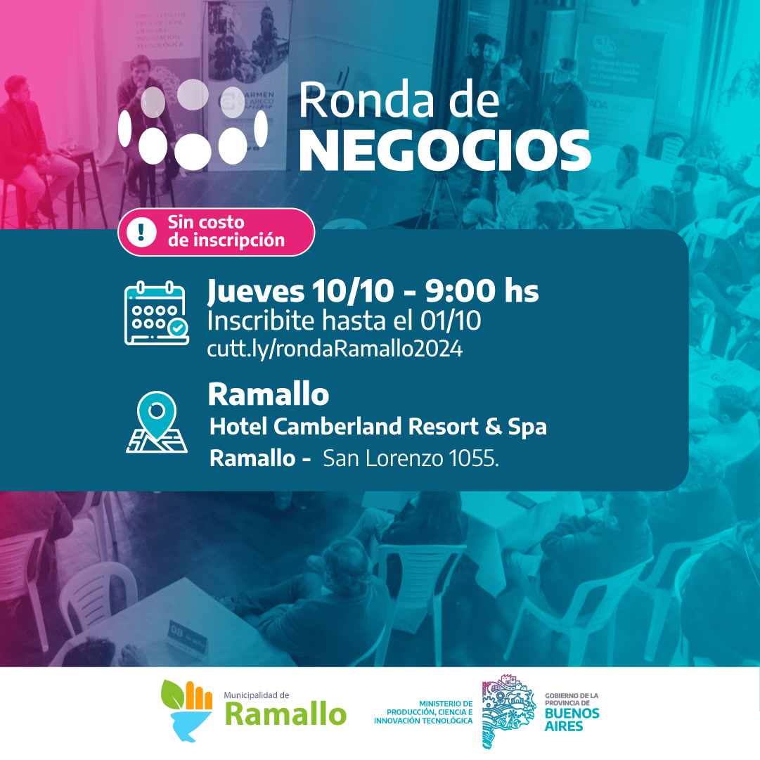Rondas de Negocios que organiza el gobierno de la Provincia
