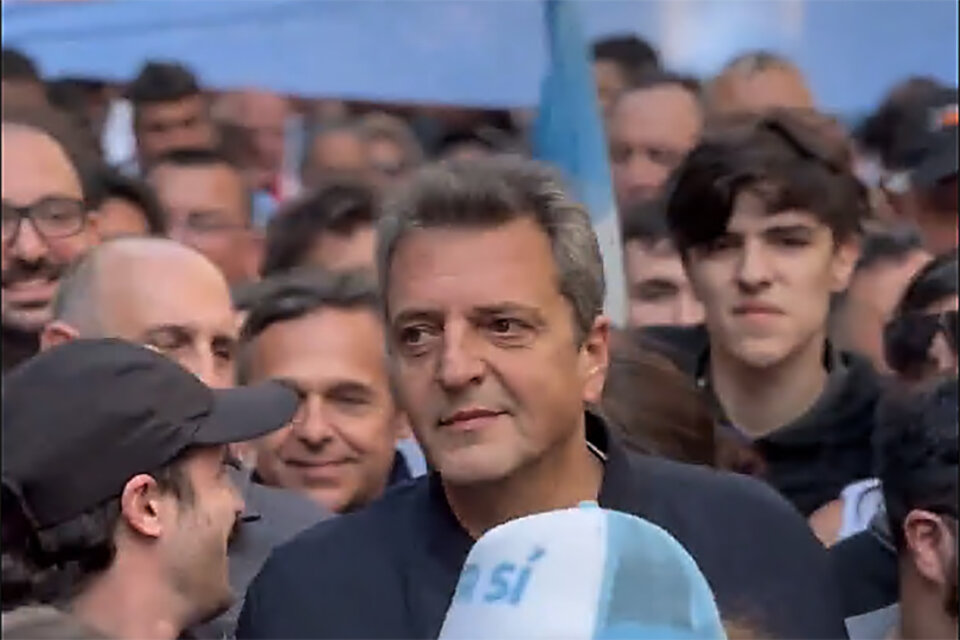 Sergio Massa en la marcha «Octubre es el mes para comenzar»