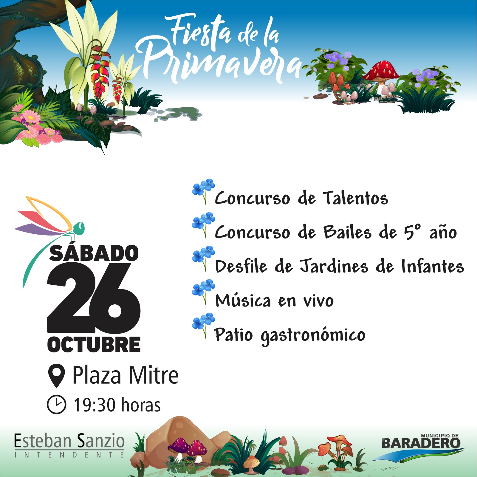 Este sábado 26 vamos a vivir la Fiesta de la Primavera 2024