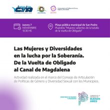 El Ministerio de las Mujeres convoca a reflexionar sobre la soberanía en San Pedro