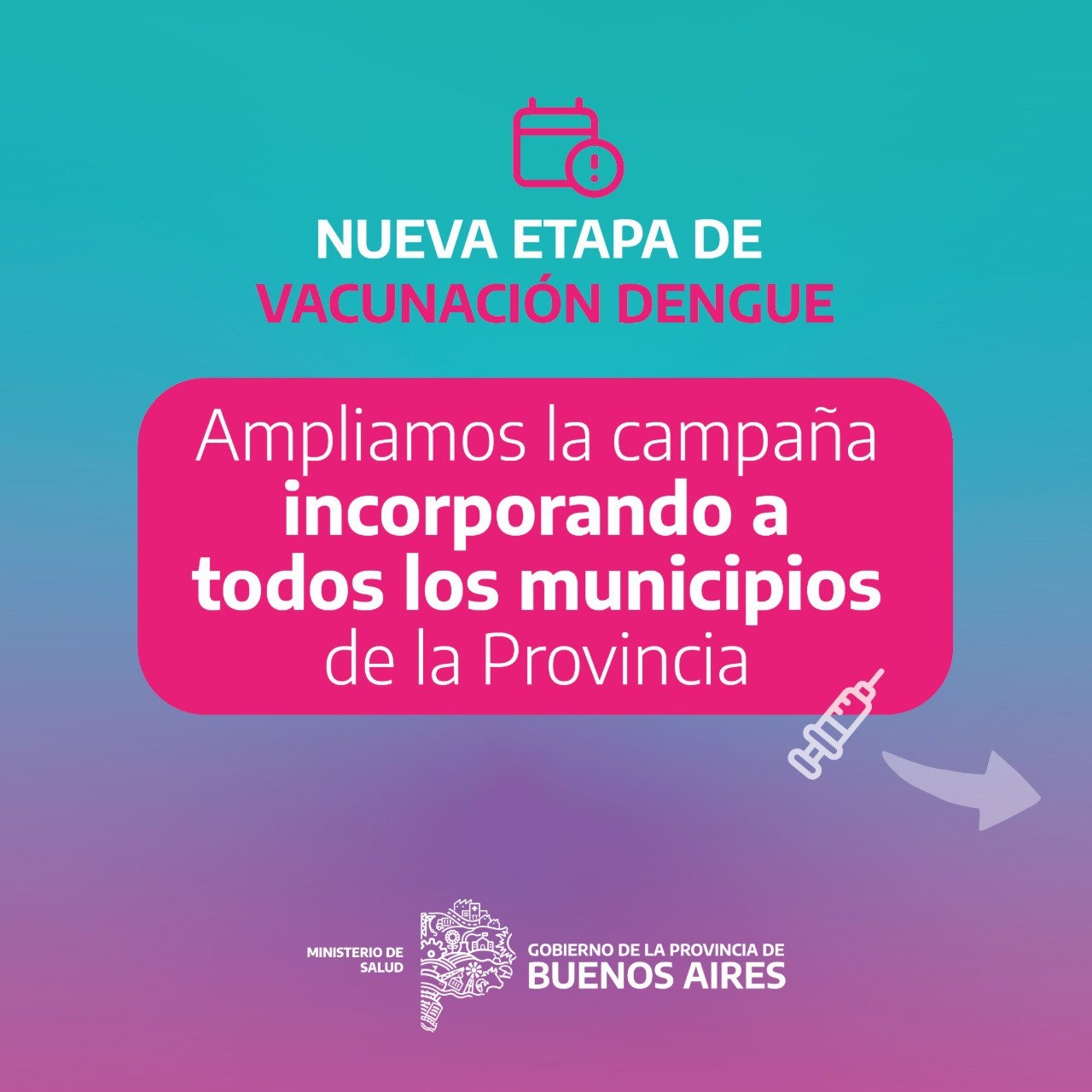 Nueva etapa de vacunación contra el dengue