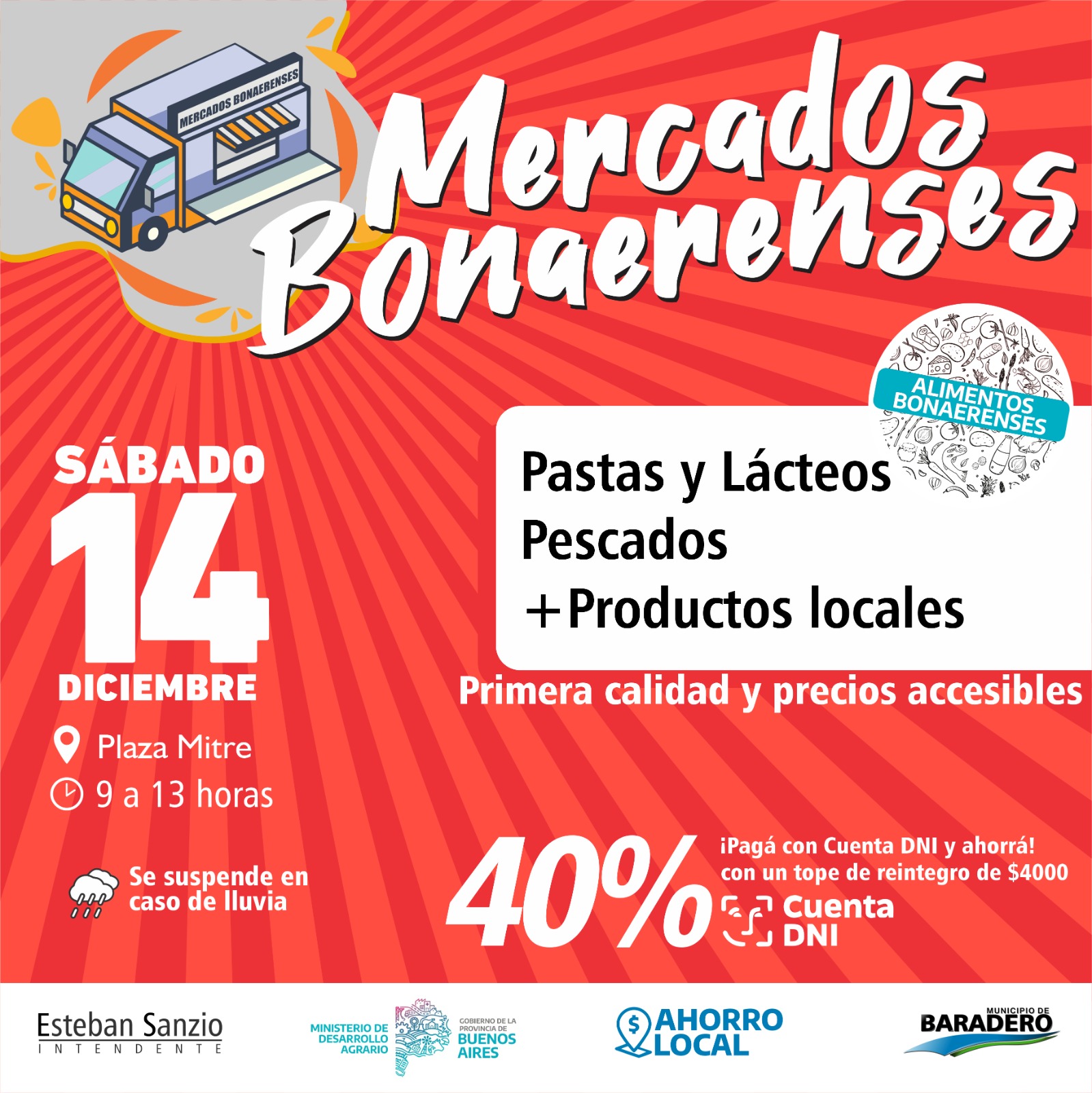Este sábado se viene una nueva edición de Mercados Bonaerenses en Baradero