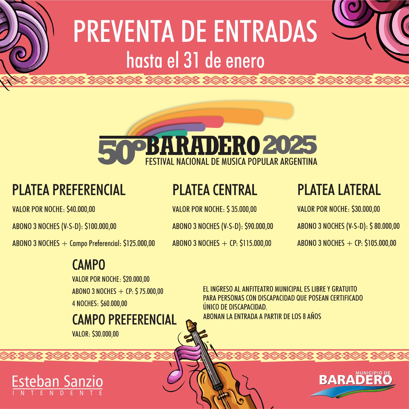 El Festival Nacional de Música Popular Argentina Baradero cumple 50 ediciones