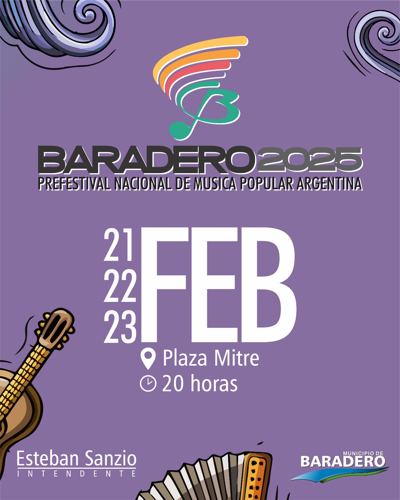 ¡Todo listo para recibir a cientos de artistas en Plaza Mitre en la Final Nacional del Prefestival!