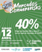 Nueva edición de mercados bonaerenses en la plaza Mitre