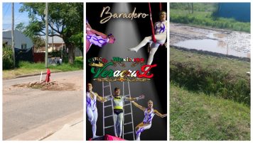 Pozos y circo: la triste postal de Baradero