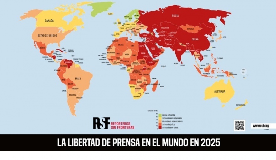 Desde que asumió Javier Milei, Argentina descendió 47 lugares en el ranking global de libertad de prensa