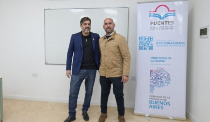 Bianco y Sanzio inauguraron nuevas instalaciones en el Centro Universitario de Baradero