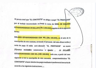 En un allanamiento, encontraron un contrato entre Espert y Machado por un millón de dólares