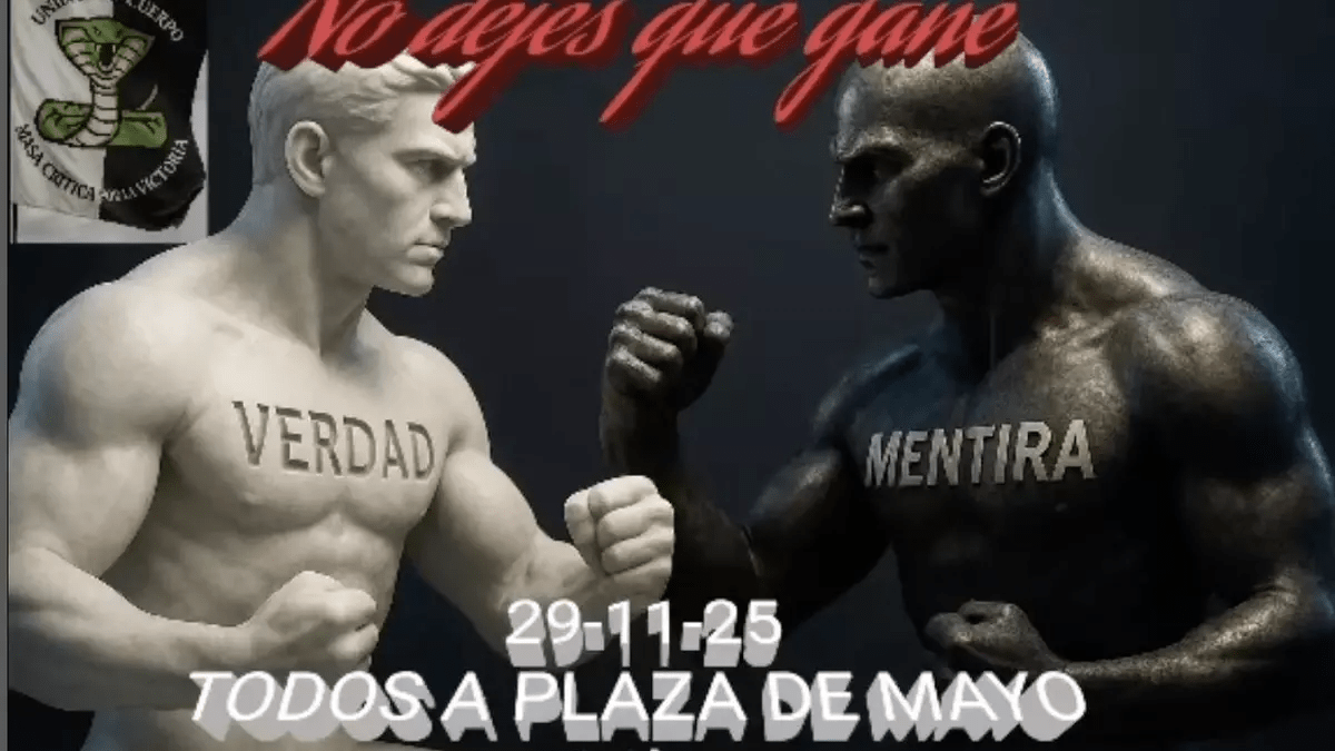 Con aval libertario, militares retirados convocan a Plaza de Mayo para exigir la excarcelación de represores