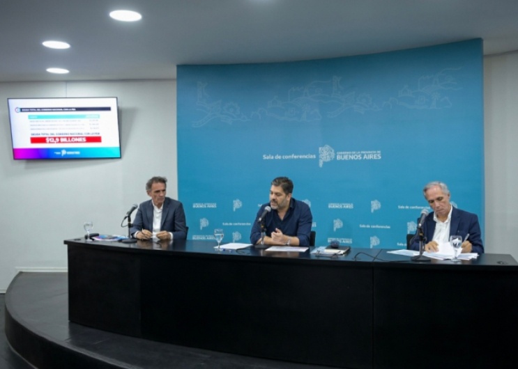 El ministro de Gobierno bonaerense afirmó que el Gobierno nacional le debe $12,9 billones a la Provincia
