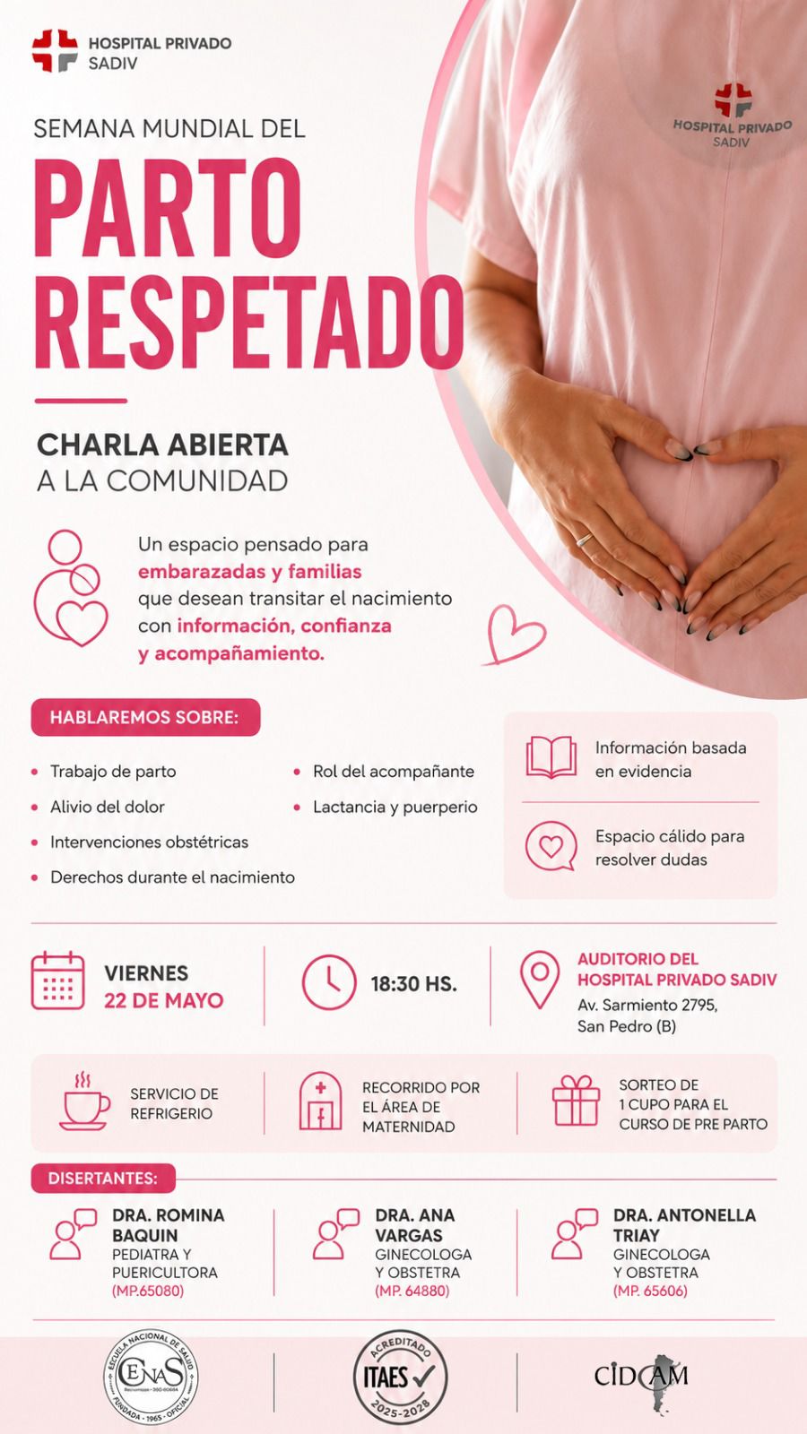 Sadiv: semana mundial del Parto Respetado